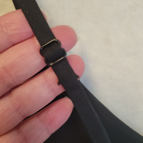 Black Slip Dress Eyelash Lace 90s Whimsigoth LBD Cocktail Party Fairy Y2K Size S - Picture 7 of 10